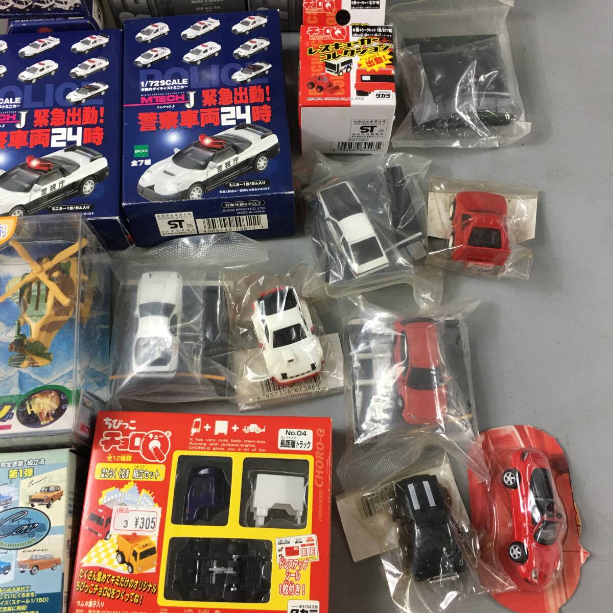 ★E03674【未開封品多数】トミー/タカラ 等/ミニカー 他/コマツ 油圧ショベル PC200/日産 セドリック パトロールカー 等/計57点セット_画像5