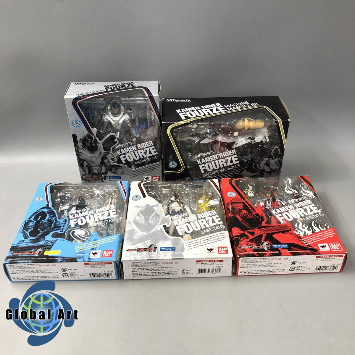 *E03582[ unopened goods ] Bandai / figure /S.H.Figuarts/ Kamen Rider Fourze /koz Mix Tey tsu/ fire - stay tsu etc. / total 5 point set 