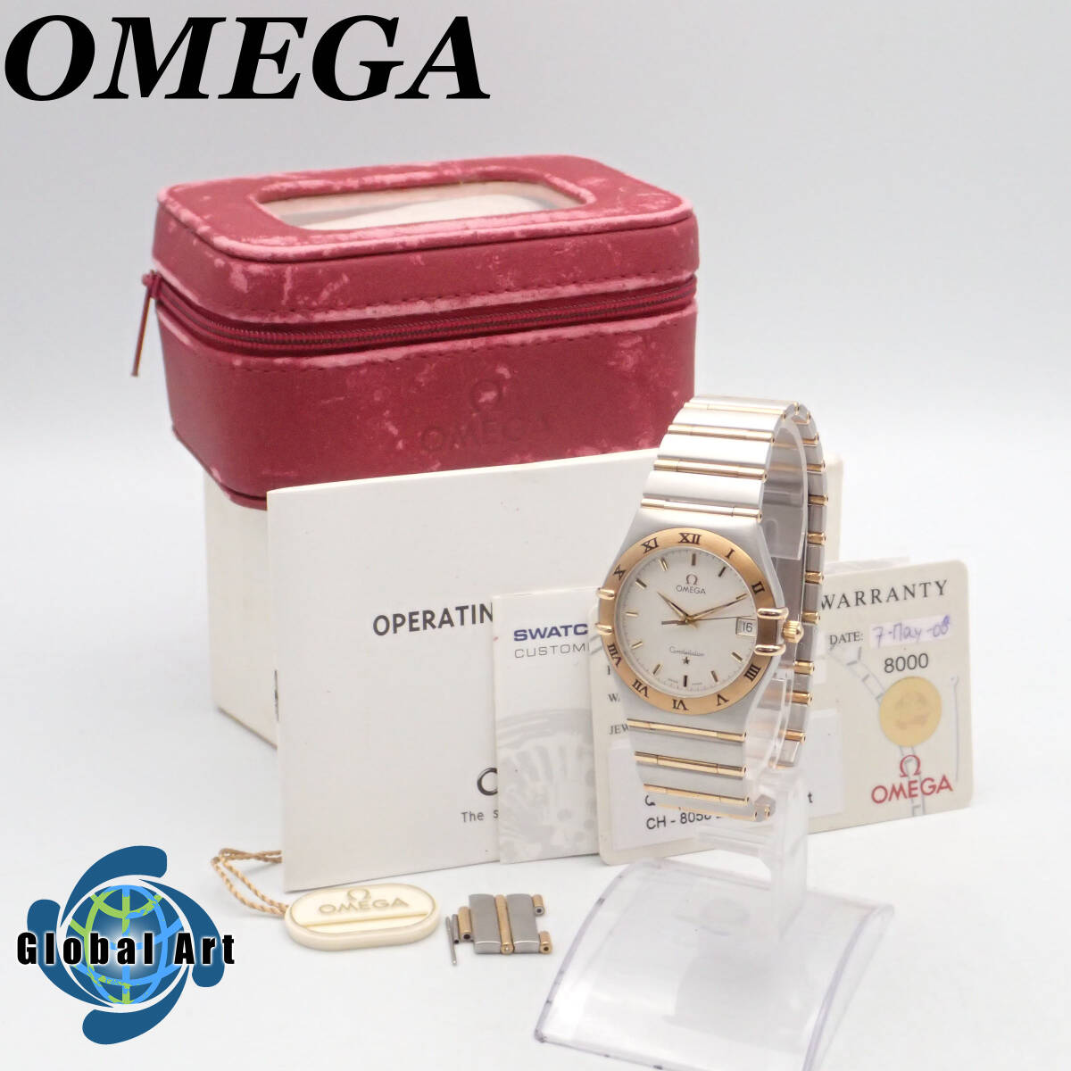 え01218【美品】OMEGA オメガ/コンステレーション/クオーツ/メンズ腕時計/YG×SS/コンビ/ローマンベゼル/1532/箱・付属品付の画像1