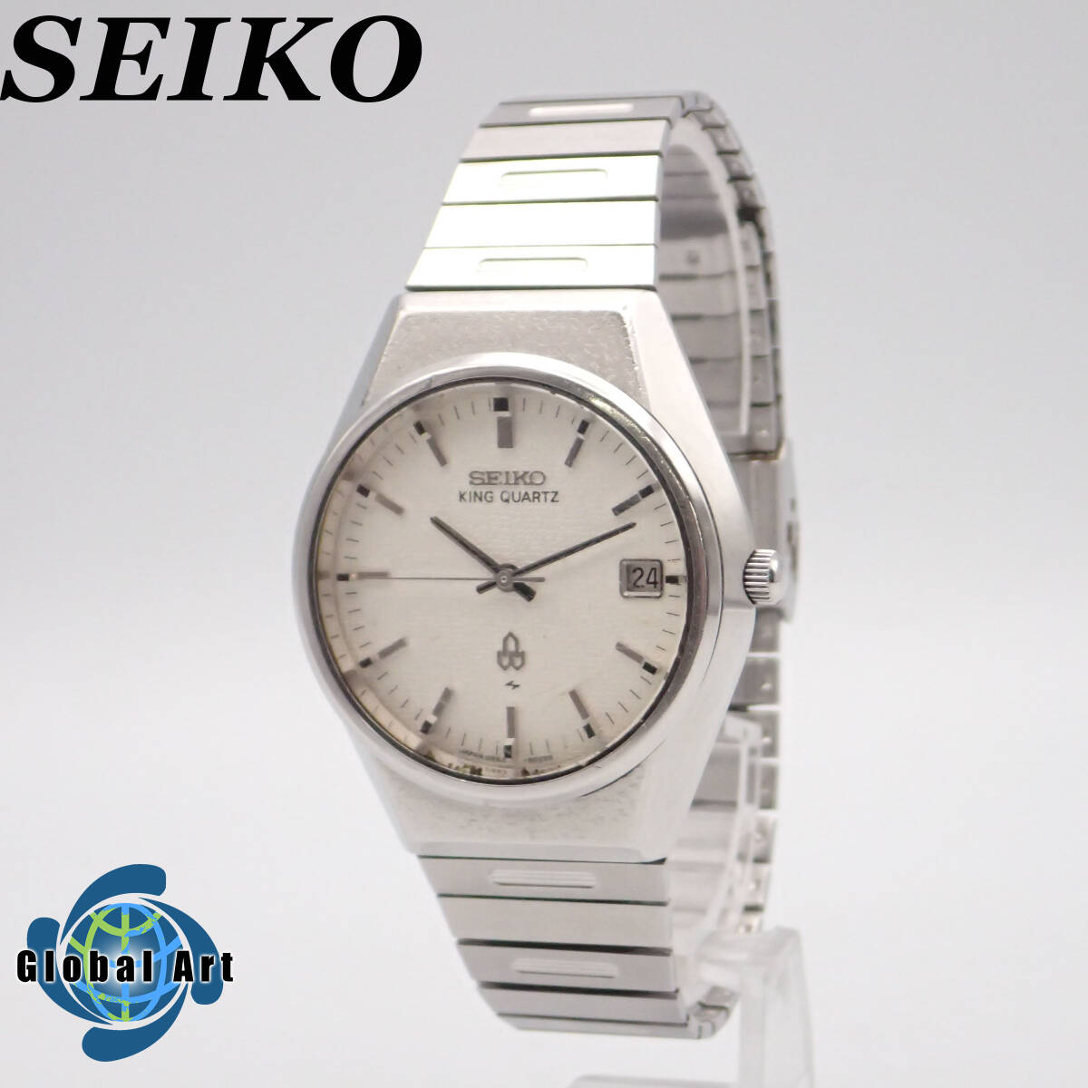 え04125/SEIKO セイコー/キングクオーツ/クオーツ/メンズ腕時計/文字盤 シルバー/0852-8025の画像1