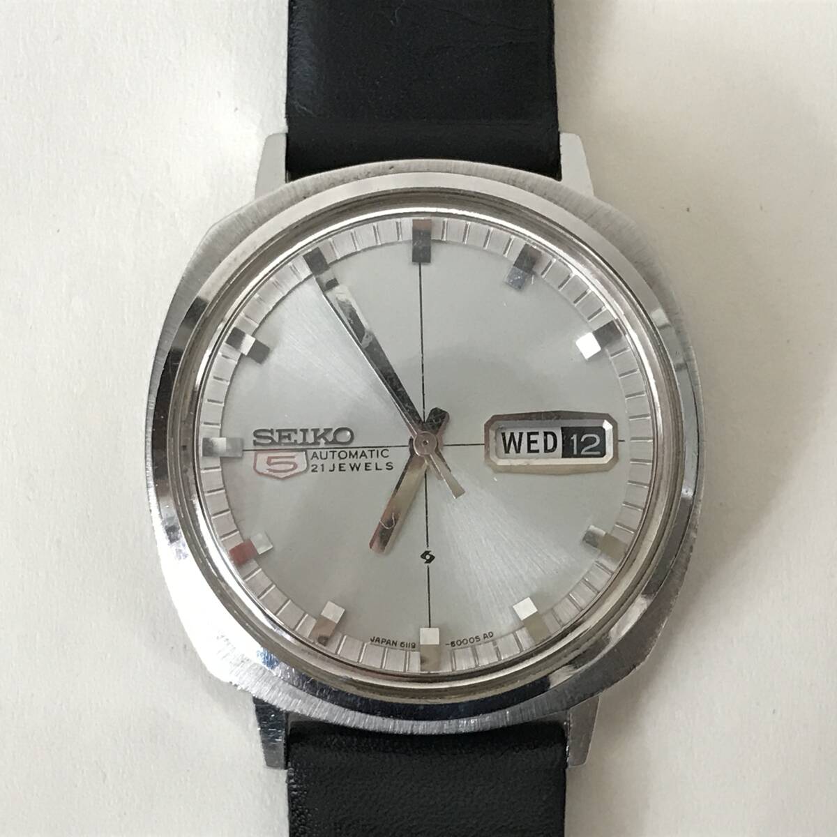 SEIKO 5 セイコー ファイブ 2点まとめて 21JEWELS 6119-6003 / 6119-7040 腕時計 カレンダー ヴィンテージ vintage watch 動作品 現状品の画像3