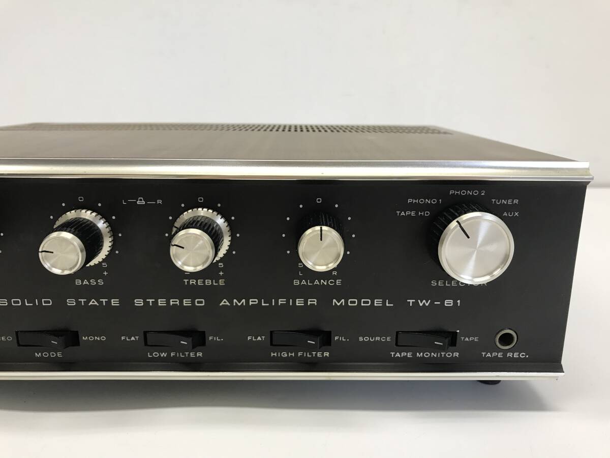 TRIO TW-61 トリオ ステレオアンプ SOLID STATE STEREO AMPLIFIER 音響機器 オーディオ機器 動作未確認 現状品の画像5