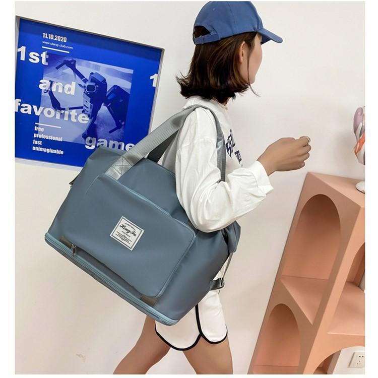  blue 2way Boston bag enhancing multifunction waterproof .. travel going to school commuting outdoor high capacity A