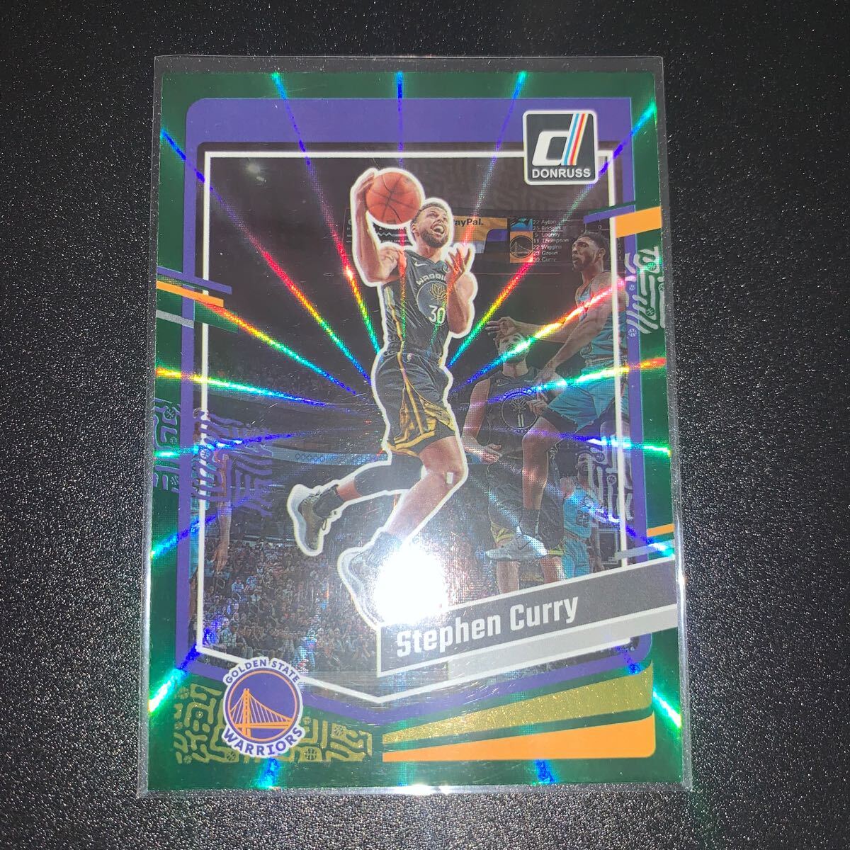 STEPHEN CURRY 2023-24 DONRUSS stephen curry green laser holoの画像1