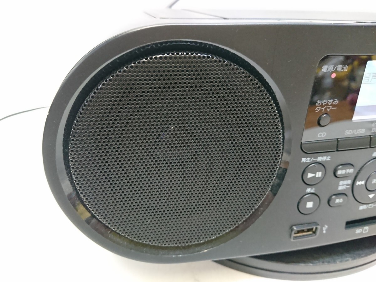 管理1105 SONY ソニー パーソナルオーディオシステム ZS-RS81BT ラジオ CD ラジカセ 通電確認済み ジャンク_画像3