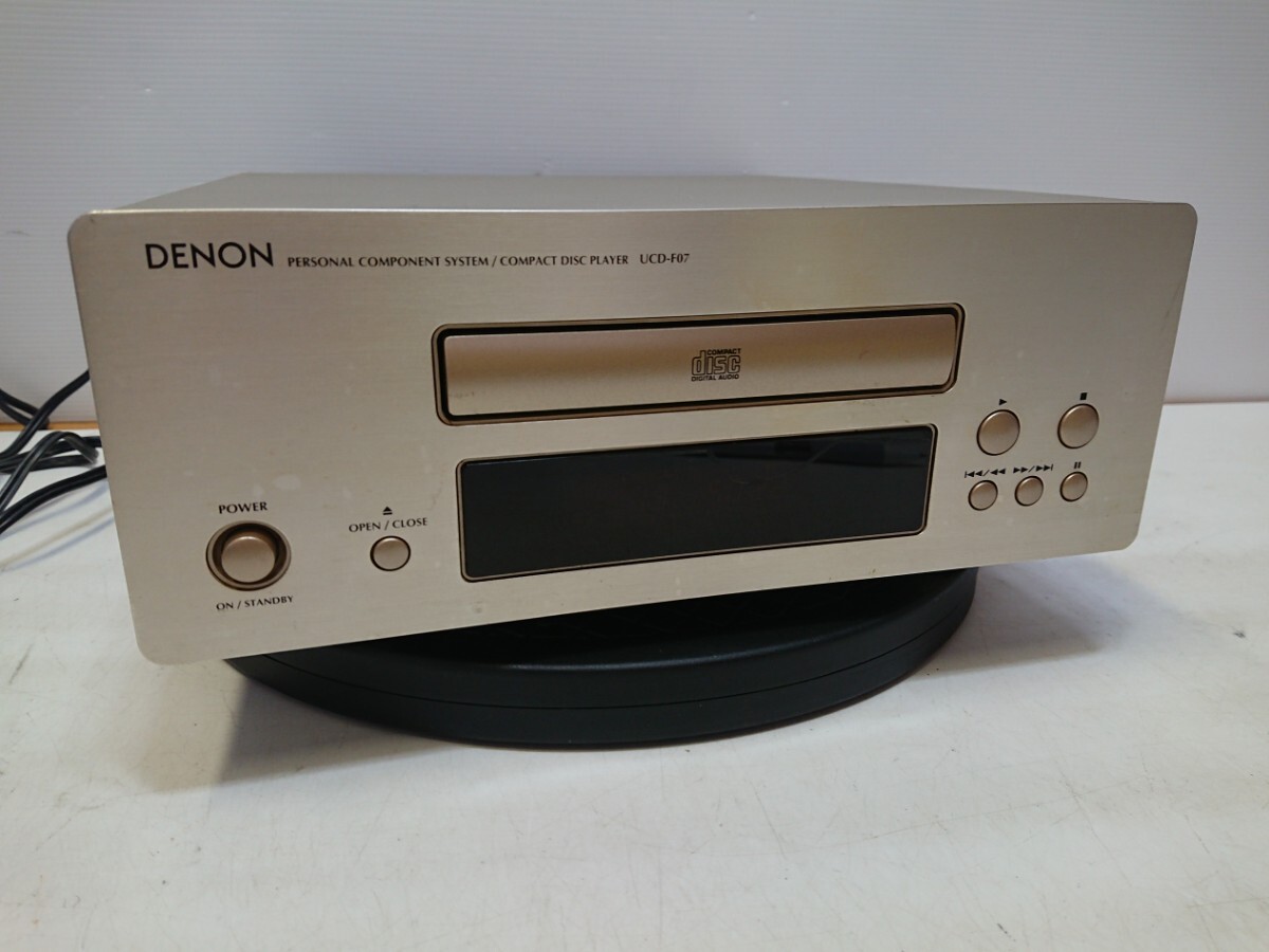 管理0925 DENON デノン CDプレーヤーUCD-F07 動作確認済み 難あり 現状品