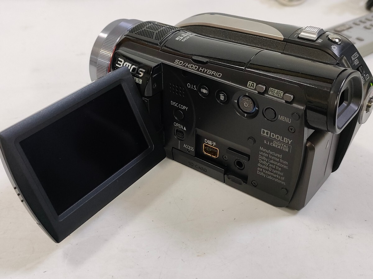 管理900 Panasonic パナソニック デジタルハイビジョンビデオカメラ 3mos HD 5.1ch HDC-HS100 通電のみ 赤外線照射確認済み 欠品あり 箱付の画像4