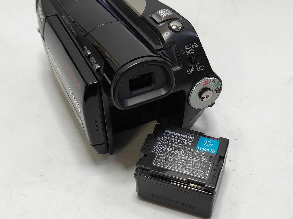 管理900 Panasonic パナソニック デジタルハイビジョンビデオカメラ 3mos HD 5.1ch HDC-HS100 通電のみ 赤外線照射確認済み 欠品あり 箱付の画像6