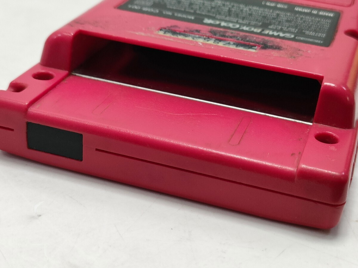 管理1308 Nintendo 任天堂 ゲームボーイカラー CGB-001 通電確認済み 傷あり 汚れあり の画像5