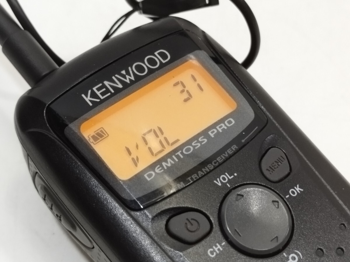 管理1319 KENWOOD DEMITOSS PRO FM TRANSCEIVER トランシーバー 無線 通電のみの画像2