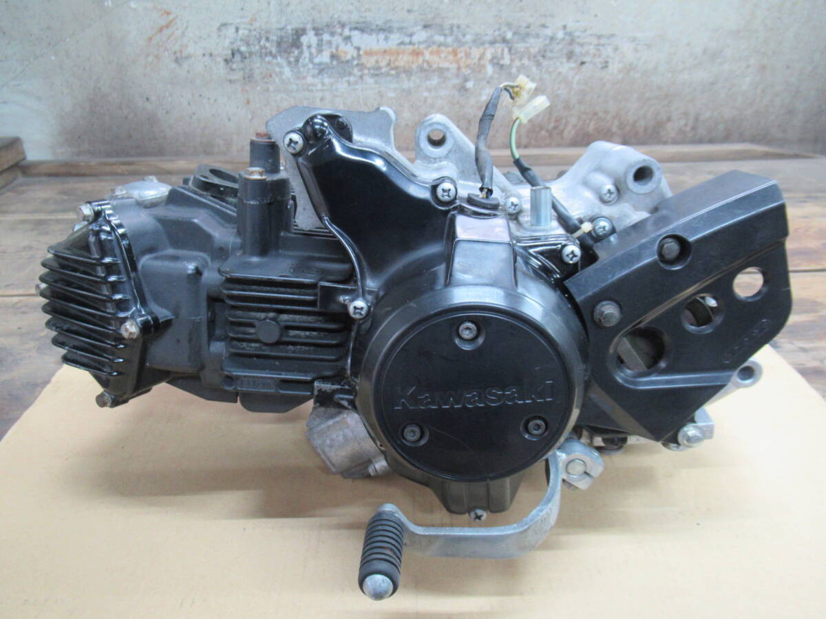 KSR110 KL110A エンジン本体 実動車外し 長期保管品 レストアベースに カワサキ Kawasakiの画像1