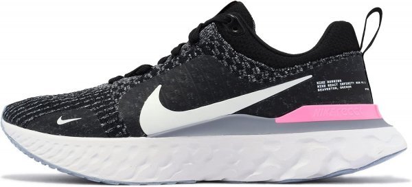 NIKE React Infinity Run FK 3 リアクト インフィニティ ラン フライニット DZ3014-001 黒ピンク 25.0_画像2