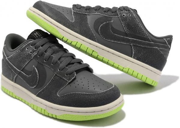 NIKE Dunk Low SE GS ダンク ロー キッズ シューズ スニーカー DQ6215-001 グレー 24.0_画像1