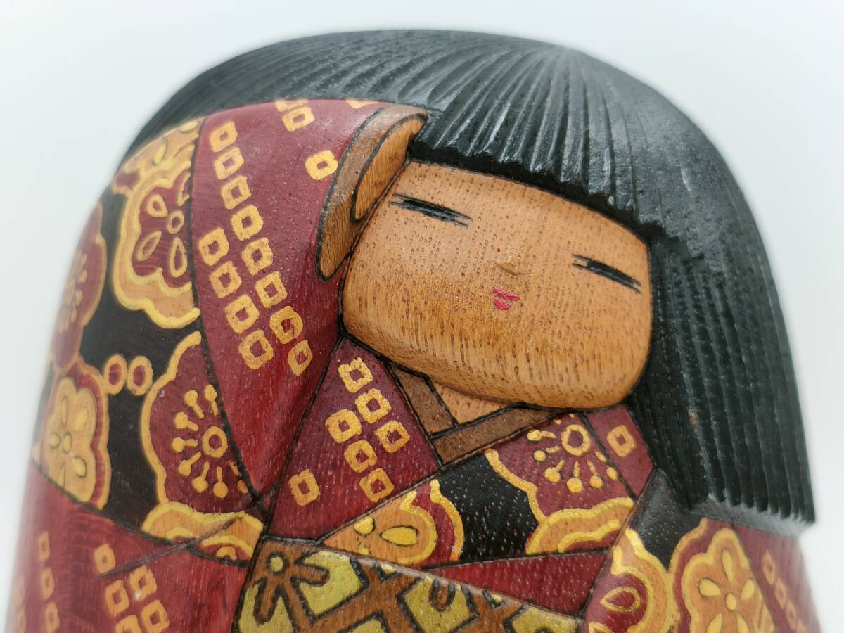 [ Watanabe самец 2 произведение ] произведение kokeshi [ первый цветок ] народные товары украшение Япония изобразительное искусство документ часть большой .. автор 