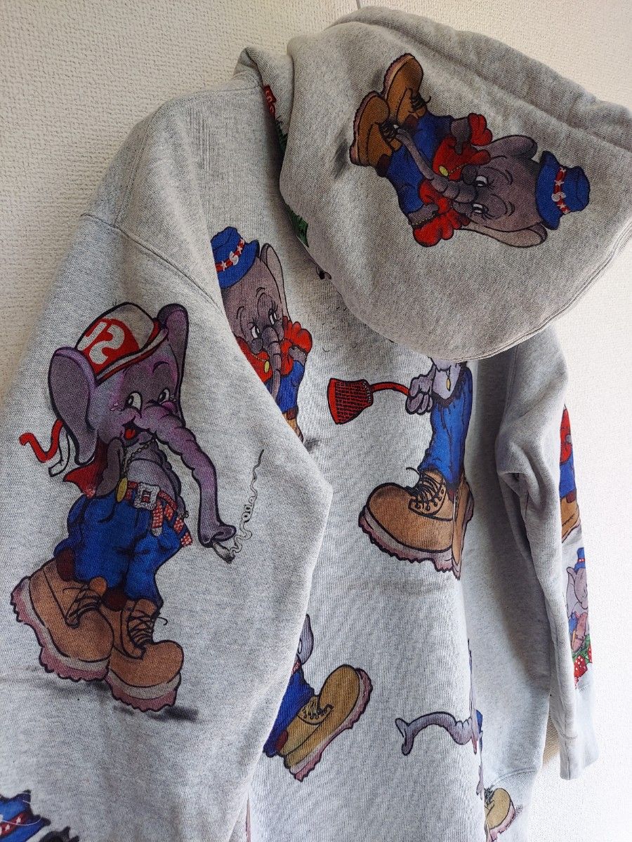~Supreme~ Elephant Hooded Sweatshirt L グレー パーカー シュプリーム