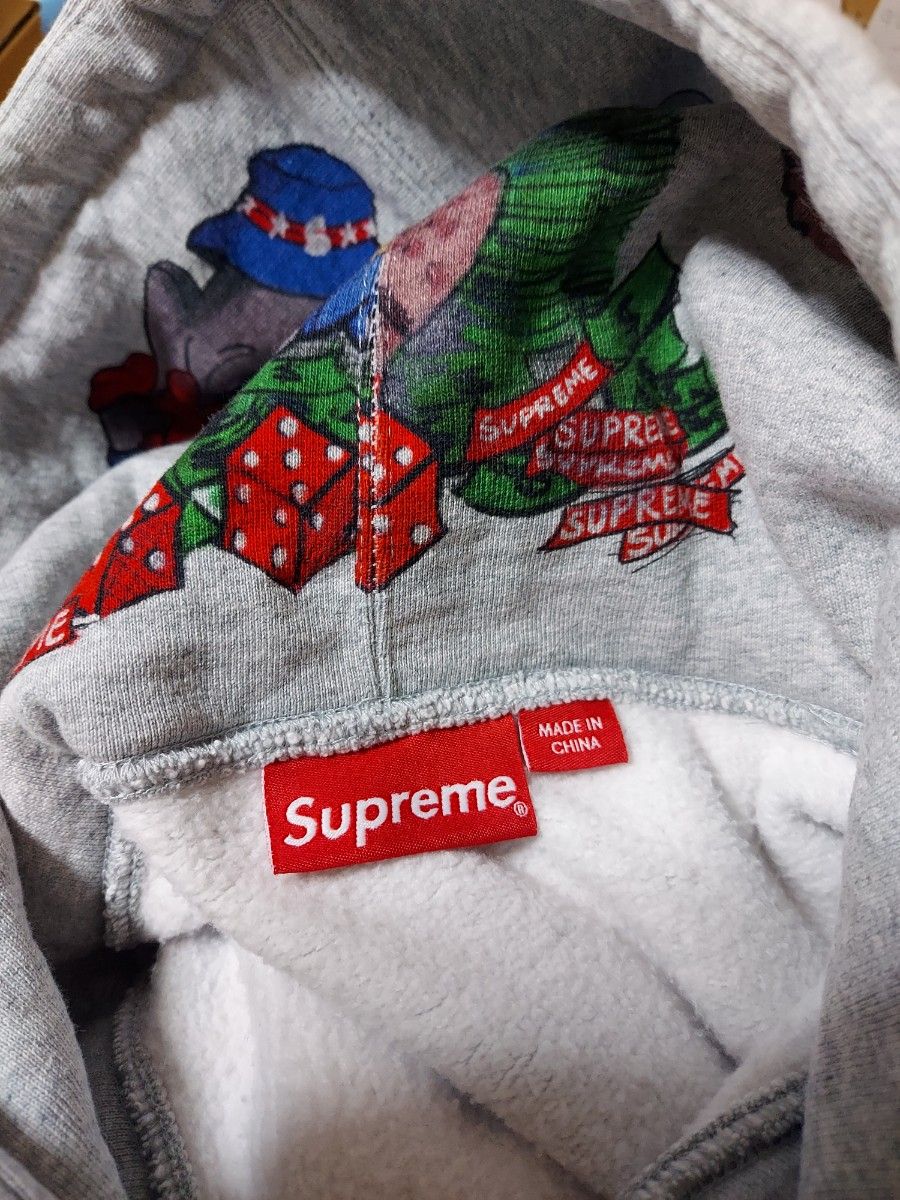 ~Supreme~ Elephant Hooded Sweatshirt L グレー パーカー シュプリーム