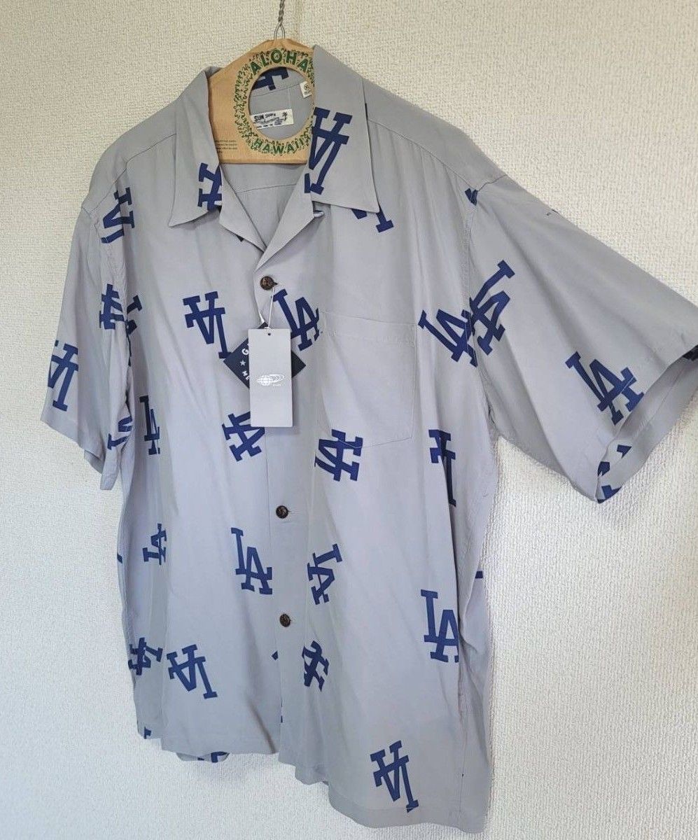 新品未使用品 ~SUN SURF~ 総柄 アロハシャツ XL BEAMS メジャーリーグ サンサーフ ドジャース 大谷翔平 MLB