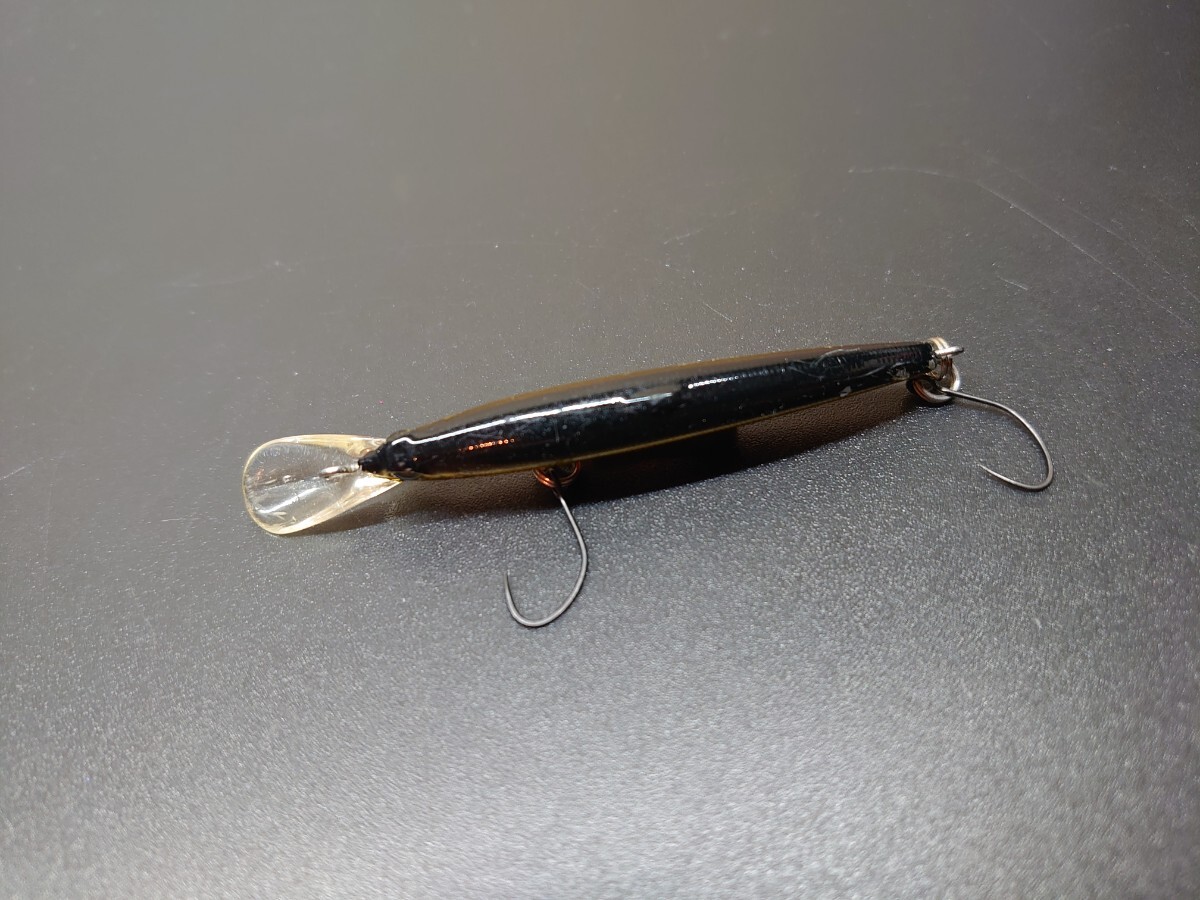 【定形外120円】バスデイ シュガーミノースリム リジッド 55 クロキン系 Bassday SUGAR MINNOW SLIM LIGID 55_画像3