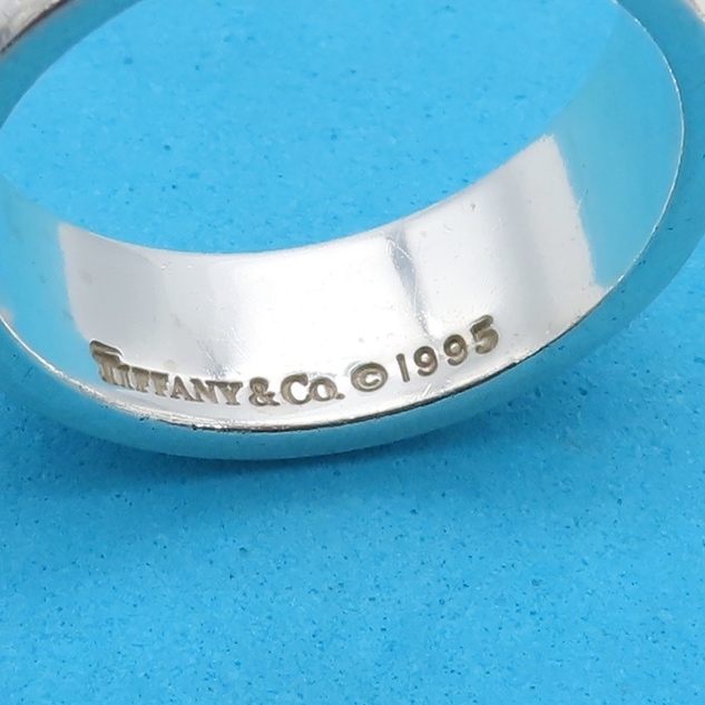 美品 Tiffany&Co. ヴィンテージ ティファニー アトラス シルバー リング 14号 メンズ レディース 指輪 SV925 MM10_画像6