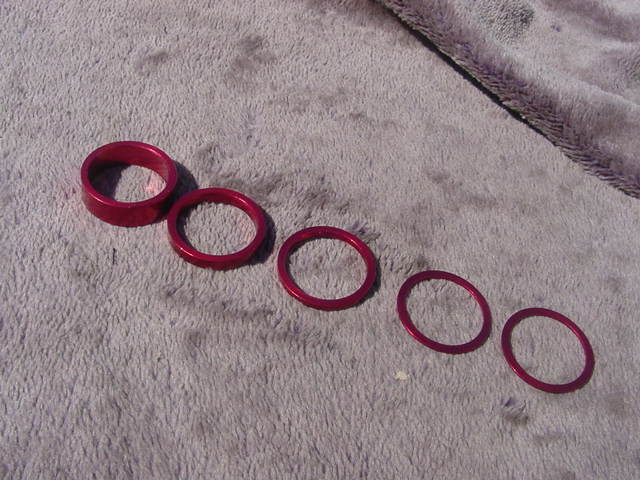 Headset Spacer OS 1/3/5/10㎜ RED 未使用品_画像3