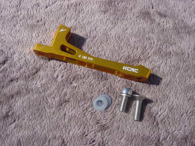 KCNC X7 CNC 超軽量DISC BRAKE ADAPTERS PM160-PM180 GD 新品未使用の画像2