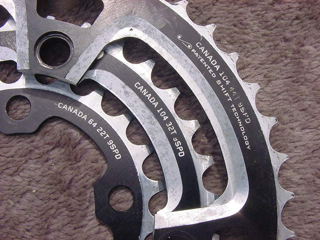 RACEFACE 46/32/22T Chainring 104BCD 9s用 CANADA製 の画像2