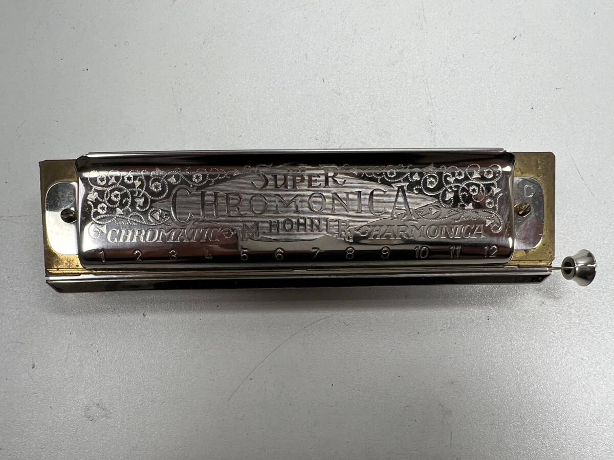 HOHNER ホーナー Super Chromonica 270 クロマチックハーモニカ 12穴 木製ボディ ジャンク_画像2