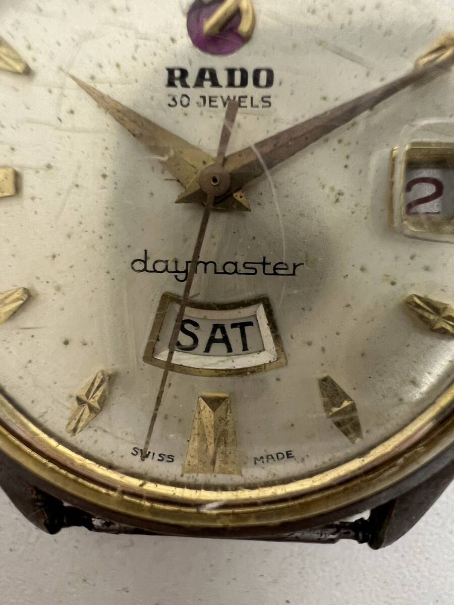 RADO ラドー 11753 daymaster デイマスター 30石 3針デイデイト 自動巻 稼働 現状品の画像4