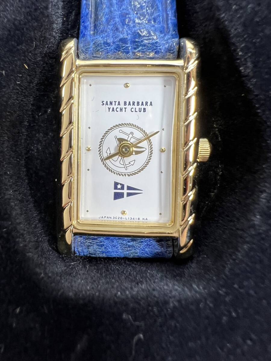 SANTA BARBARA YACHT CLUB サンタバーバラヨットクラブ 2針クォーツ レディース腕時計 ジャンクの画像2