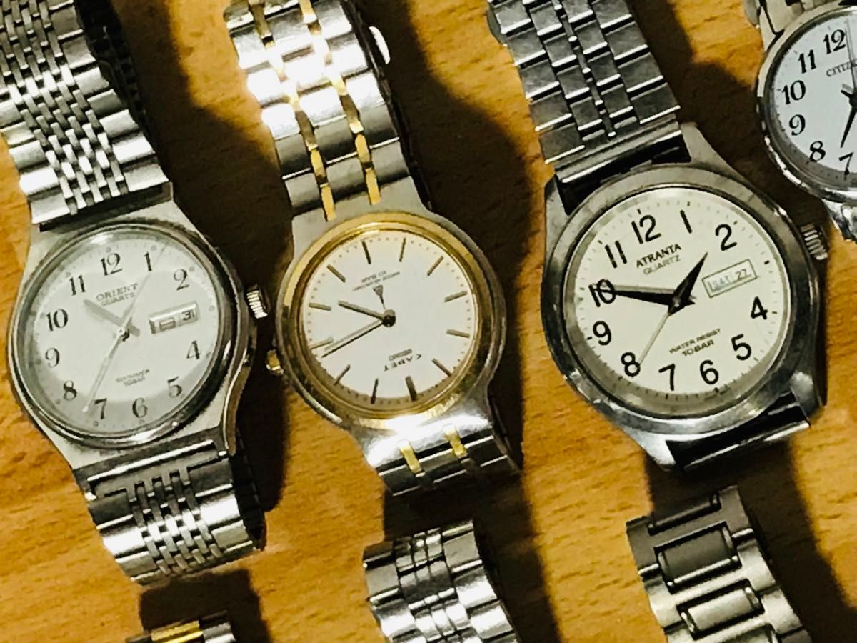 腕時計 14個 メンズウォッチ SEIKO CITIZEN BULOVA ORIENT  TIMEX ジャンク