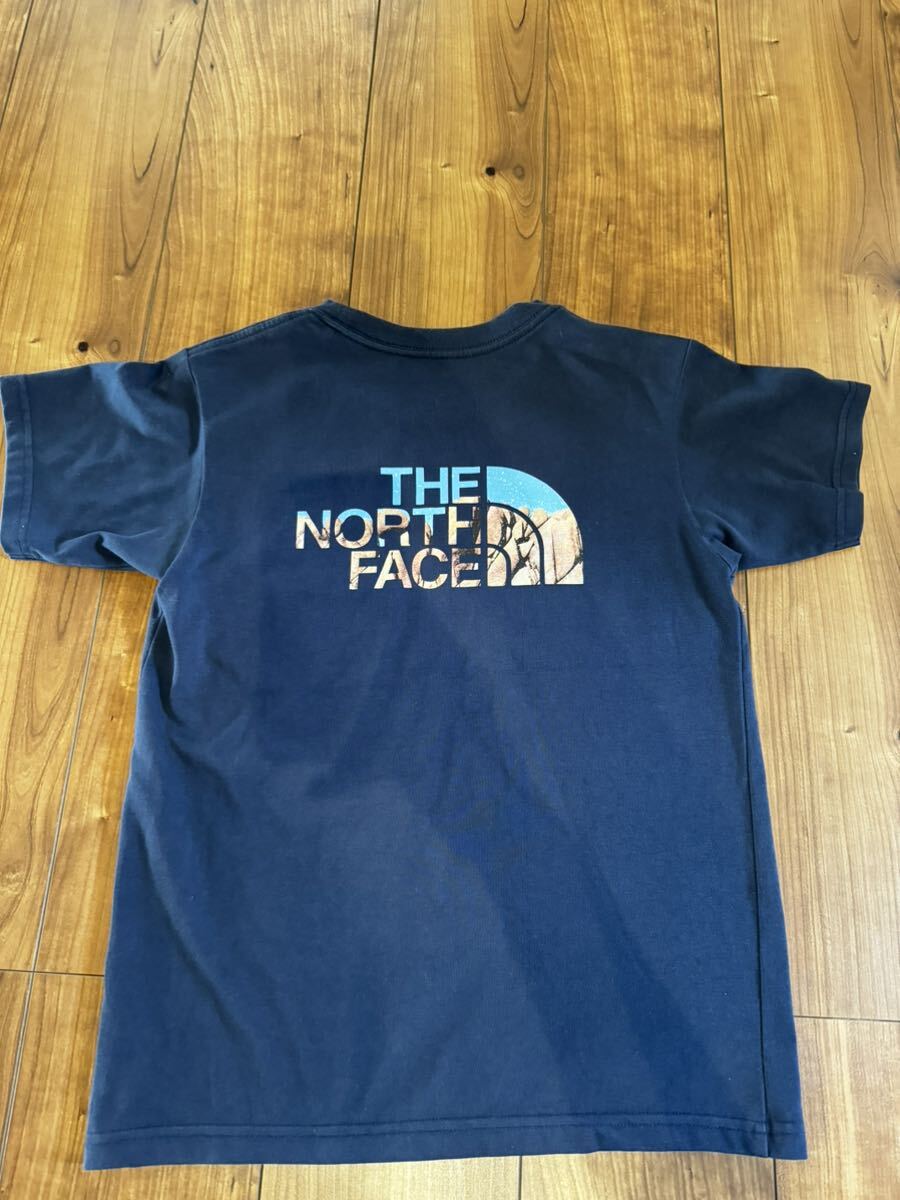 THE NORTH FACE ノースフェイス 半袖シャツ 紺　150cm 子供　ジュニア　Tシャツ_画像1