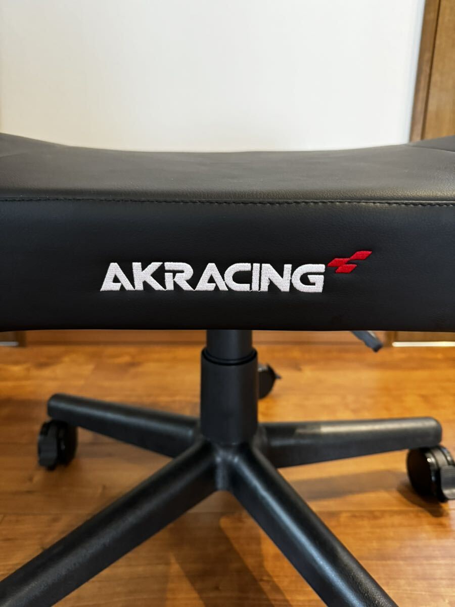 エーケーレーシング AKRacing オットマン ブラック 超美品 ゲーミングチェア 黒の画像2