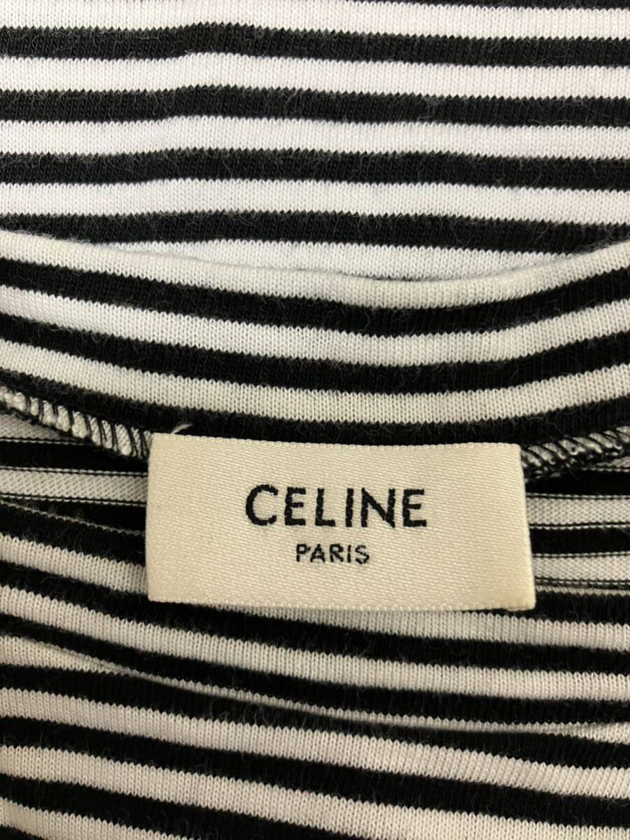 CELINE 胸ロゴ刺繍ボータカットソー　エディスリマン