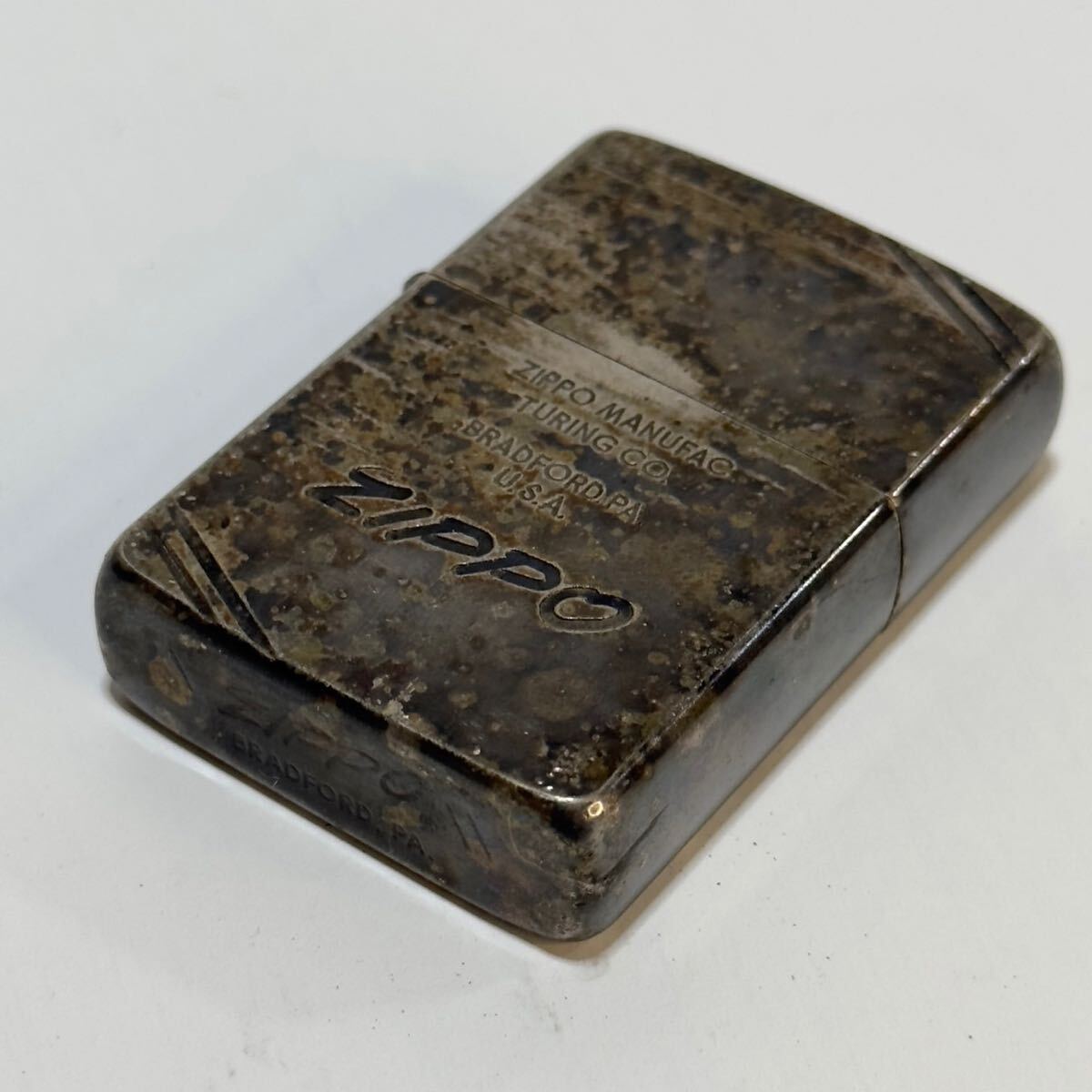 【火花確認済み】【1円出品】ZIPPO zippoジッポ ジッポー オイルライター 1986年式 BRADFORD.PA U.S.A アンティーク ヴィンテージ (1003)_画像7