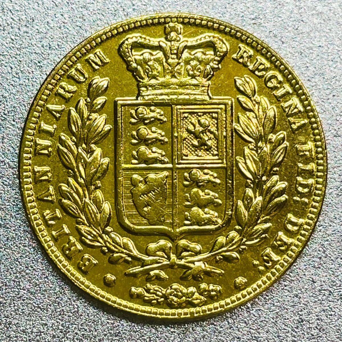 ソブリン金貨 ヴィクトリア女王 レプリカコインの画像2