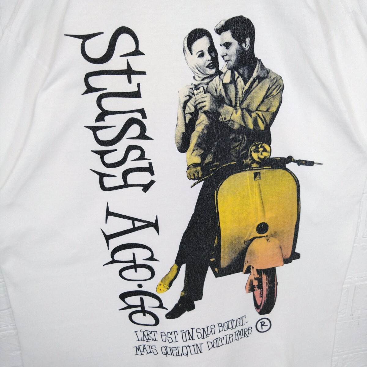 【STUSSY】ローマの休日　サンプリング　ビッグシルエット　Tシャツ_画像4
