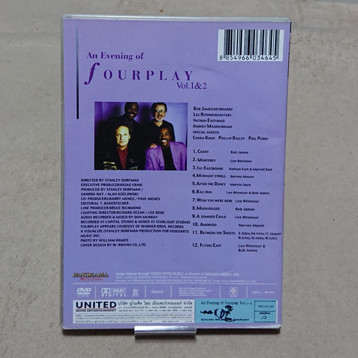 【DVD】An Evening of Fourplay vol.1&2 ボブ・ジェームス/リー・リトナー・ネイザン・イースト/ハービー・メイソン_画像2