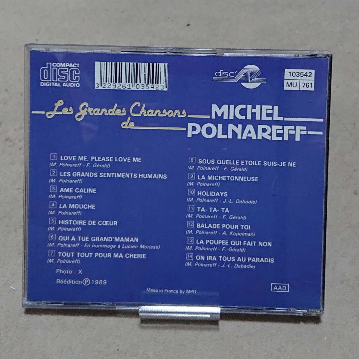 【CD】ミッシェル・ポルナレフ/ベスト Michel Polnareffの画像2