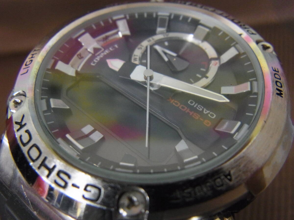 １円～ カシオ/CASIO G-SHOCK ジーショック GST-B200 5608 タフソーラー アナデジ メンズ 腕時計 シルバー/ブラック系の画像3