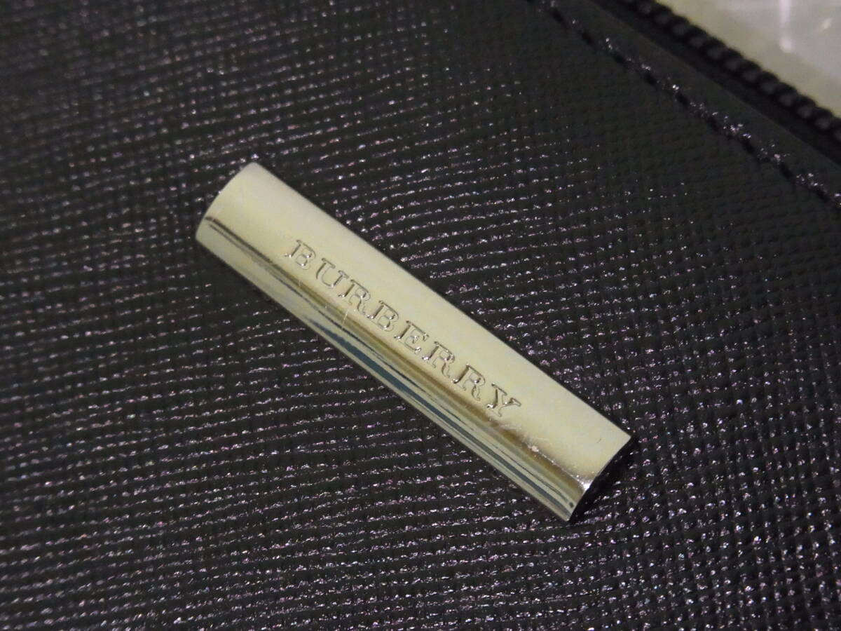 1円～/BURBERRY バーバリー ハンドバッグ レザー 黒 ブラック ショルダーバッグ ノバチェックの画像8