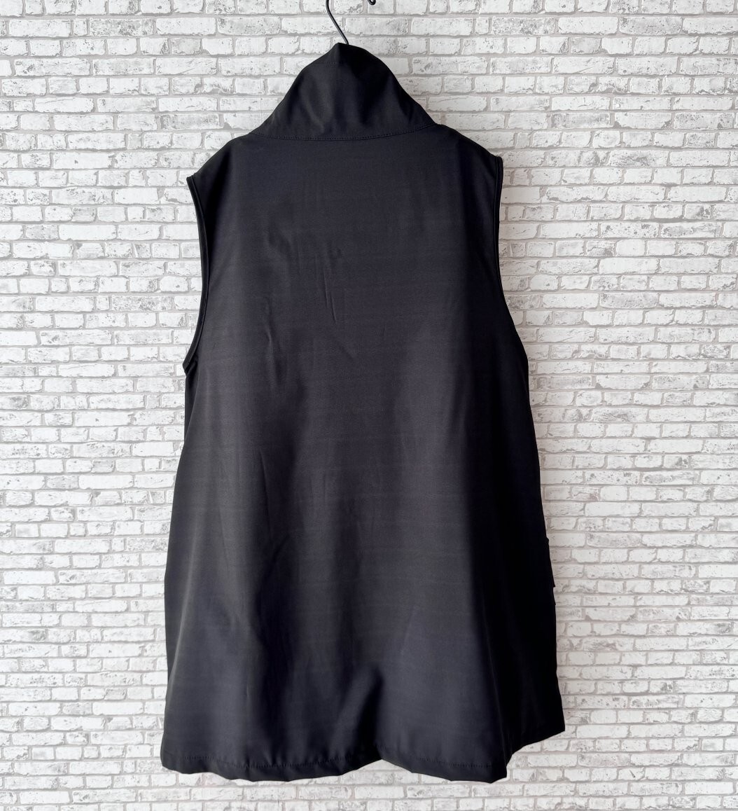 * postage 185 jpy * new goods M~L* spring summer * adult casual * front fastener the best *.... with pocket * body type cover tunic *180647 black 