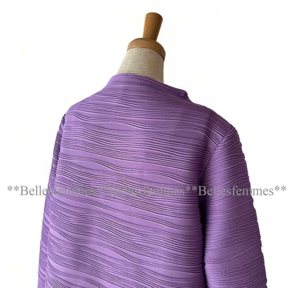 *Belles** new goods * postage 185 jpy * spring * wave pleat tunic * standard popular * bottleneck *. travel .* hip line . cover *20207 lavender Mrs. 