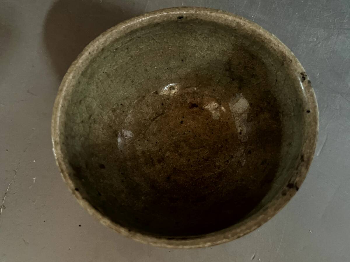 #(50) plain Karatsu sake cup ( old Karatsu super name goods ) sake cup sake cup guinomi rare sake cup and bottle kind old fine art era thing antique goods #