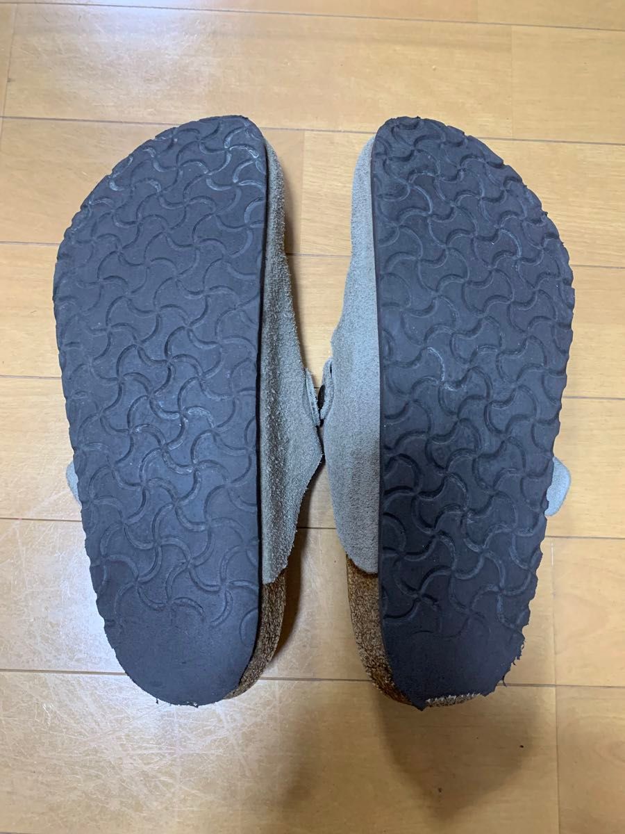 中古 ビルケンシュトック ボストン トープ スエード　27cm BIRKENSTOCK BOSTON TAUPE ビルケン