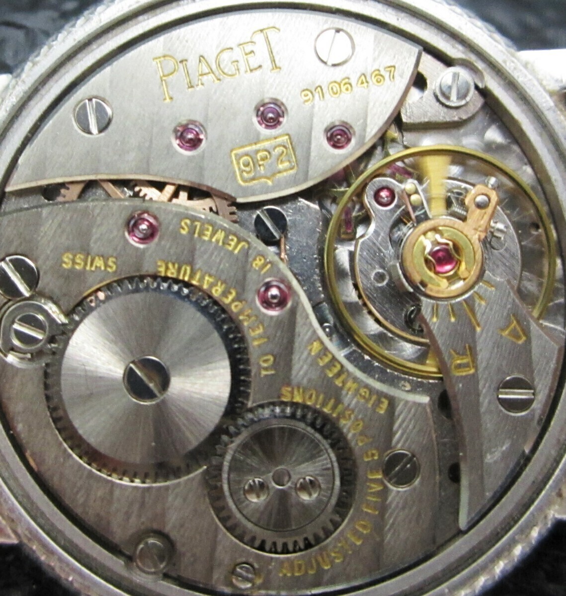 K18WG 金無垢　ピアジェ　PIAGET　手巻き　ピアジェ純正K18尾掟装着 腕時計_画像10