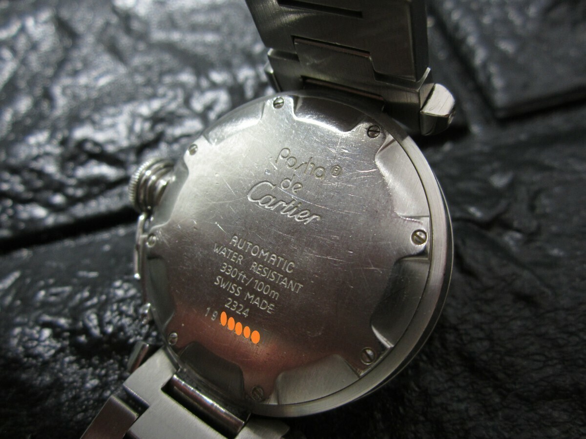 ガラス綺麗！ カルティエ パシャC 自動巻き デイト 腕時計 メンズの画像9
