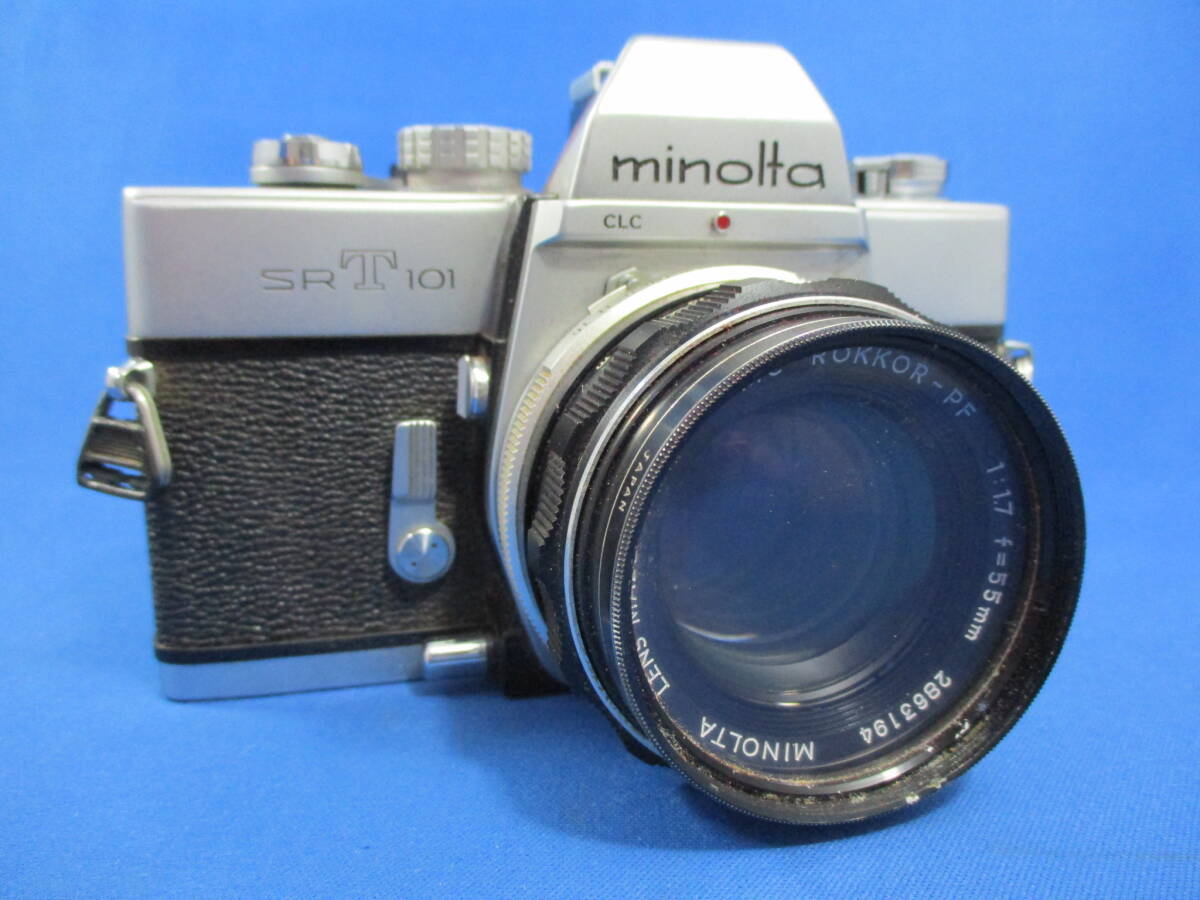 minolta SRT 101 MC ROKKOR-PF 1:1.7 f=55mm ミノルタ フィルムカメラ 「＃1932」_画像1