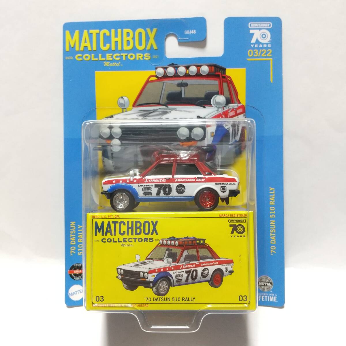  Matchbox MATCHBOX /*70 Datsun 510 Rally / Nissan Nissan Bluebird / collectors 