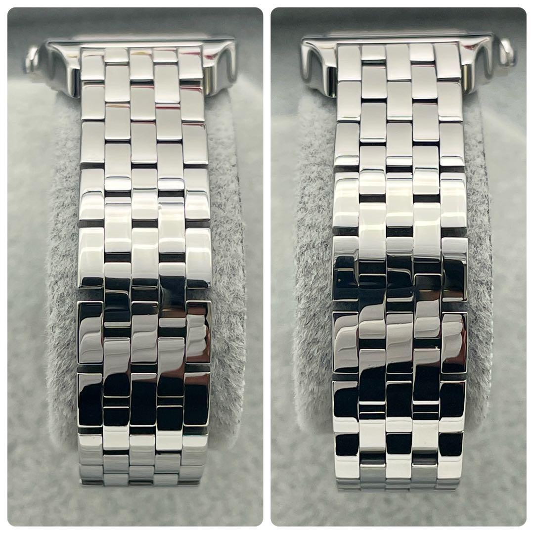 T653 分解整備・磨き済 Cartier カルティエ サントス デュモワゼルSM デュモアゼル 2698 ステンレスケースブレス クォーツ 電池式 腕時計の画像8