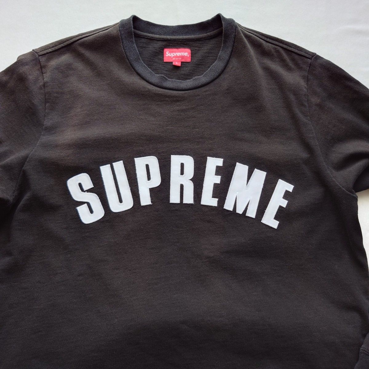 Supreme アーチロゴ ロンT ブラック L 訳あり シュプリーム Supreme アーチロゴ ロンT ブラック L 訳あり シュプリーム